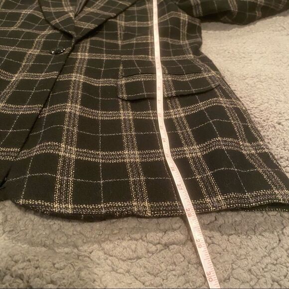Mark Alexander 100% Wool Plaid Blazer Size 8 Woolmark - Picture 6 of 11